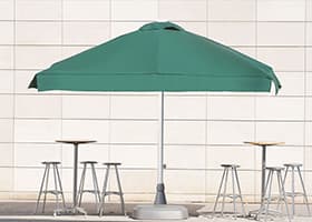 parasol aluminio neptuno instalado