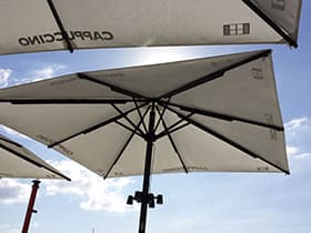 parasol aluminio bahia instalado