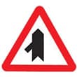 señal de trafico interseccion con prioridad sobre incorporacion  a la izquierda