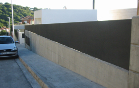 valla chapa lisa instalada valla chapa lisa instalada