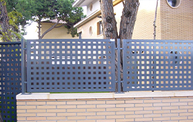 chapa perforada enmarcada instalada chapa perforada enmarcada instalada