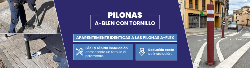 pilonas flexibles ablen con tornillo