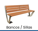 bancos, sillas de madera