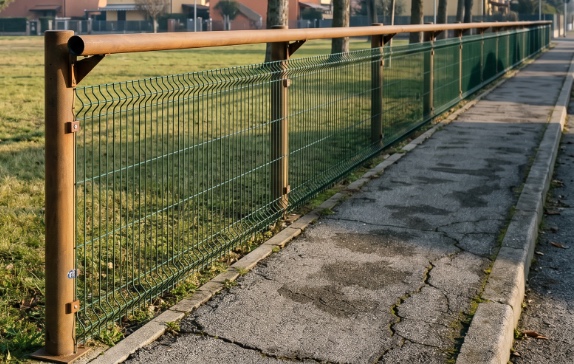 barandilla para parques de acero corten terra