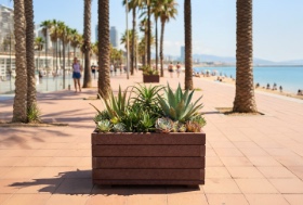 jardinera vita listones plástico reciclado