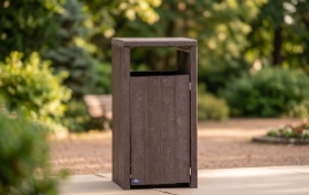 papelera grove plástico reciclado