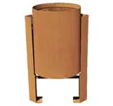 papelera acero corten argos