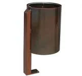 papelera acero corten tresto