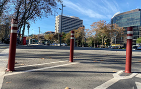 pilona fija a-flex carril bici