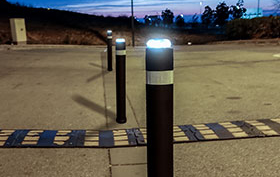 pilona flexible luminosa a-blen led solar