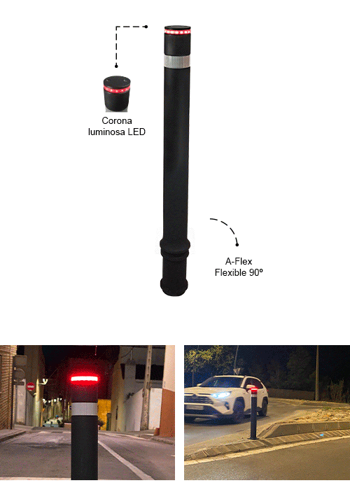 nuevas pilonas flexibles luminosas