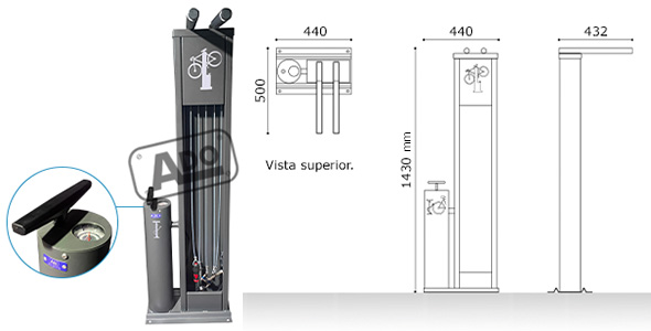 estación mantenimiento bicicletas keeper