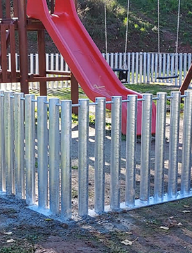detalle cerramiento simple torsion cremallera galvanizada